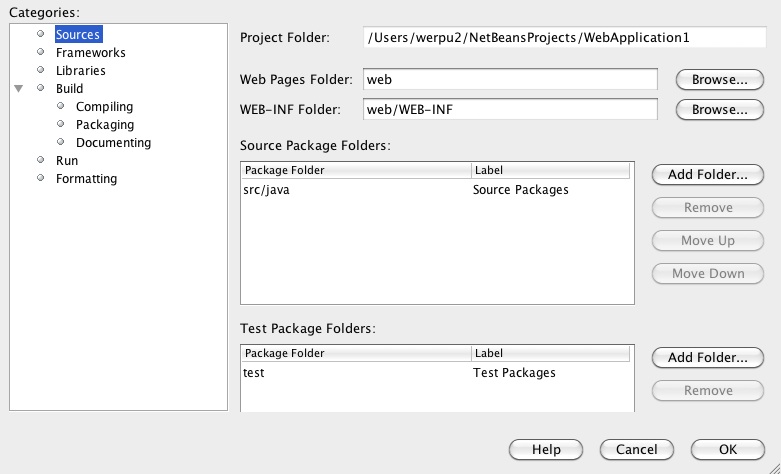 setting the sourcepath from Intellij